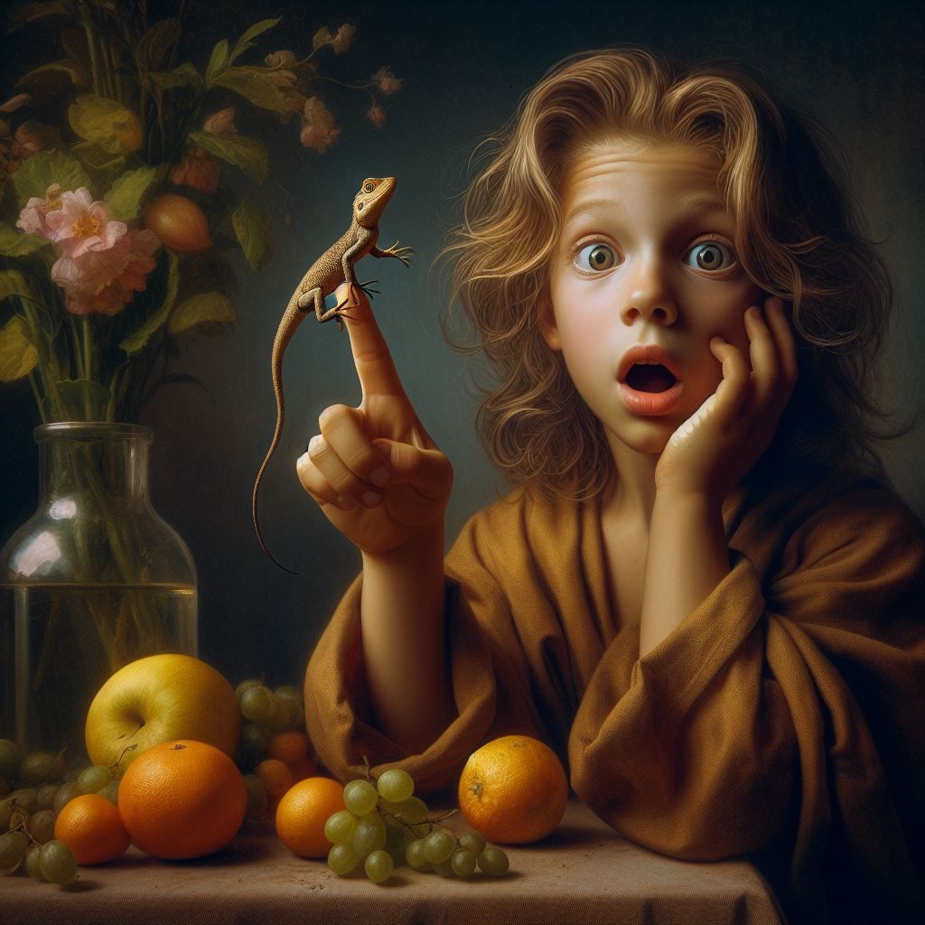 Boy Bitten by Lizard-Caravaggio revisited again.