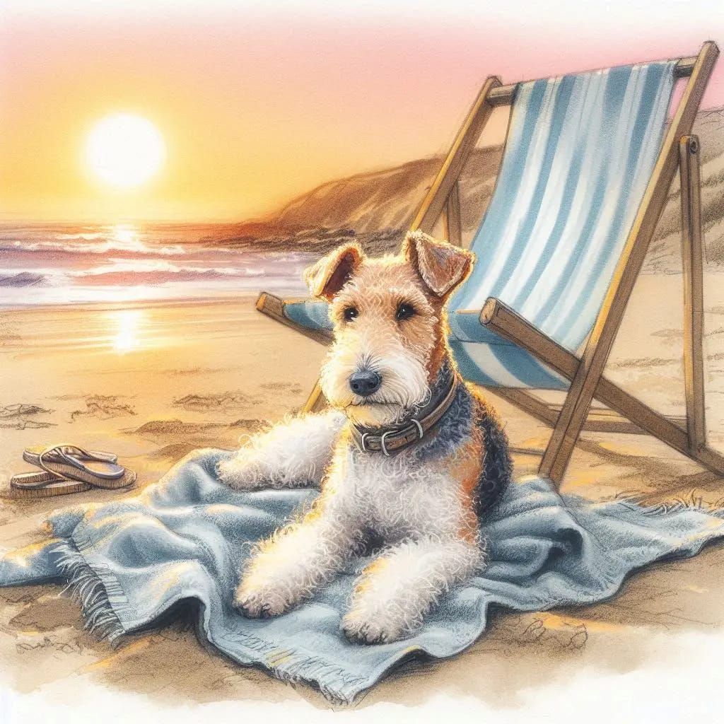 Relaxing on the beach