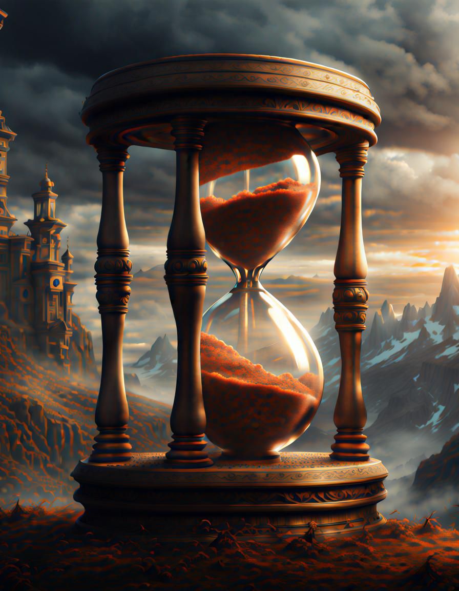 hourglass Epic cinematic brilliant stunning intricate meticulously ...