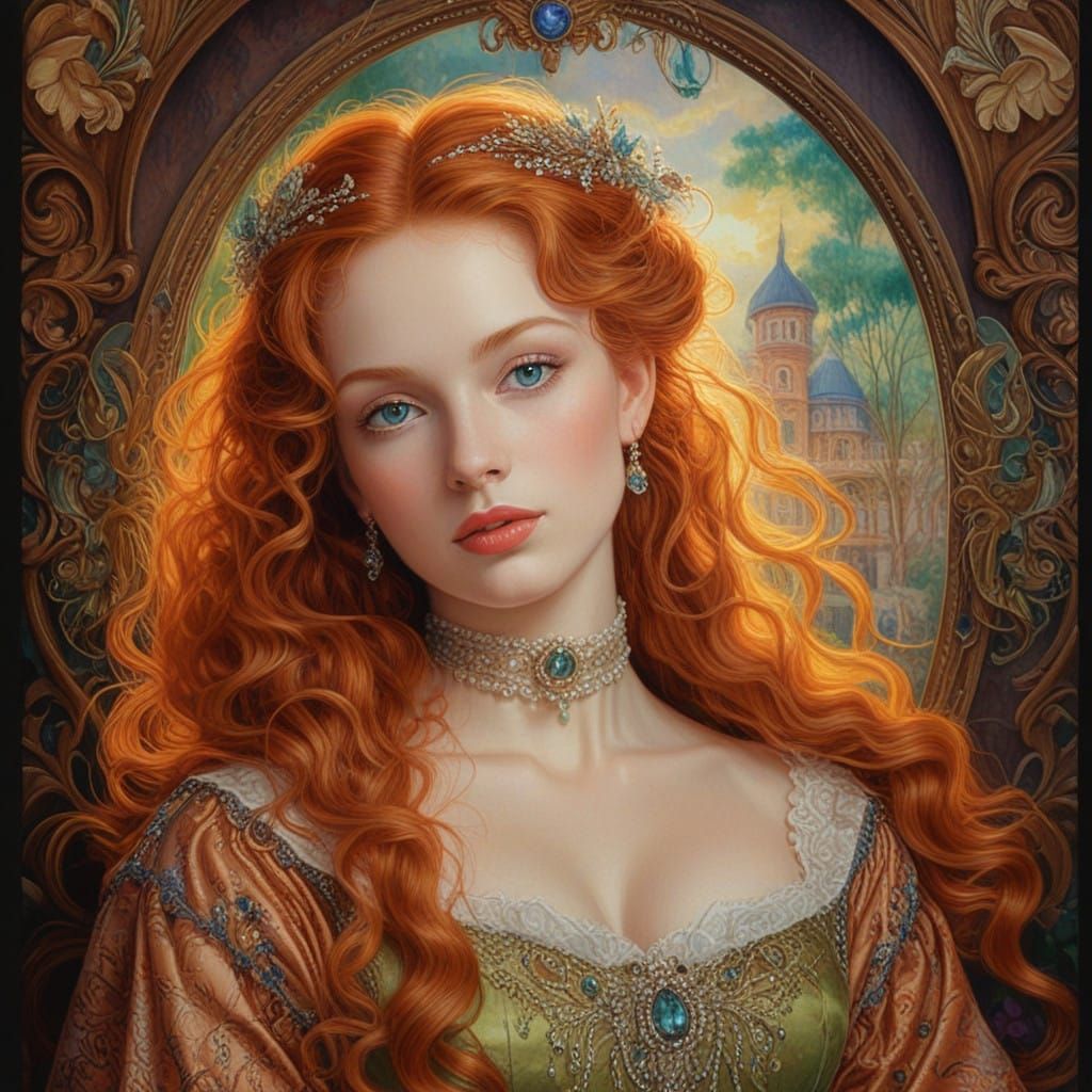 Fantasy Redhead  by @BittenHead