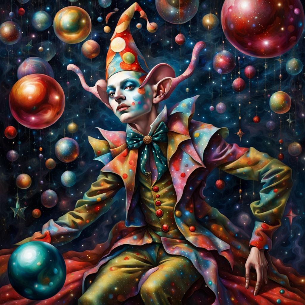 Dimensional jester, hopping between fractured realms; his whimsical ...