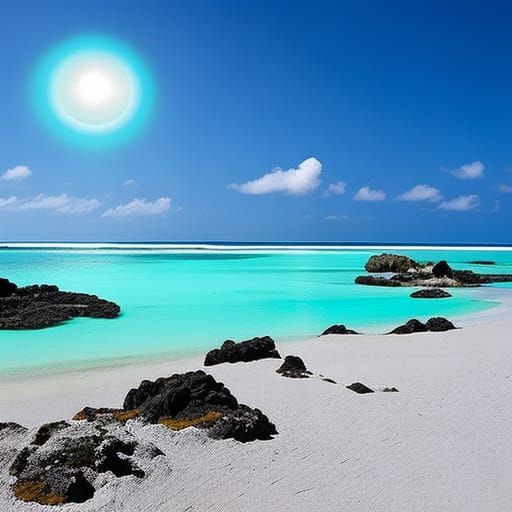 Magical tropical island
