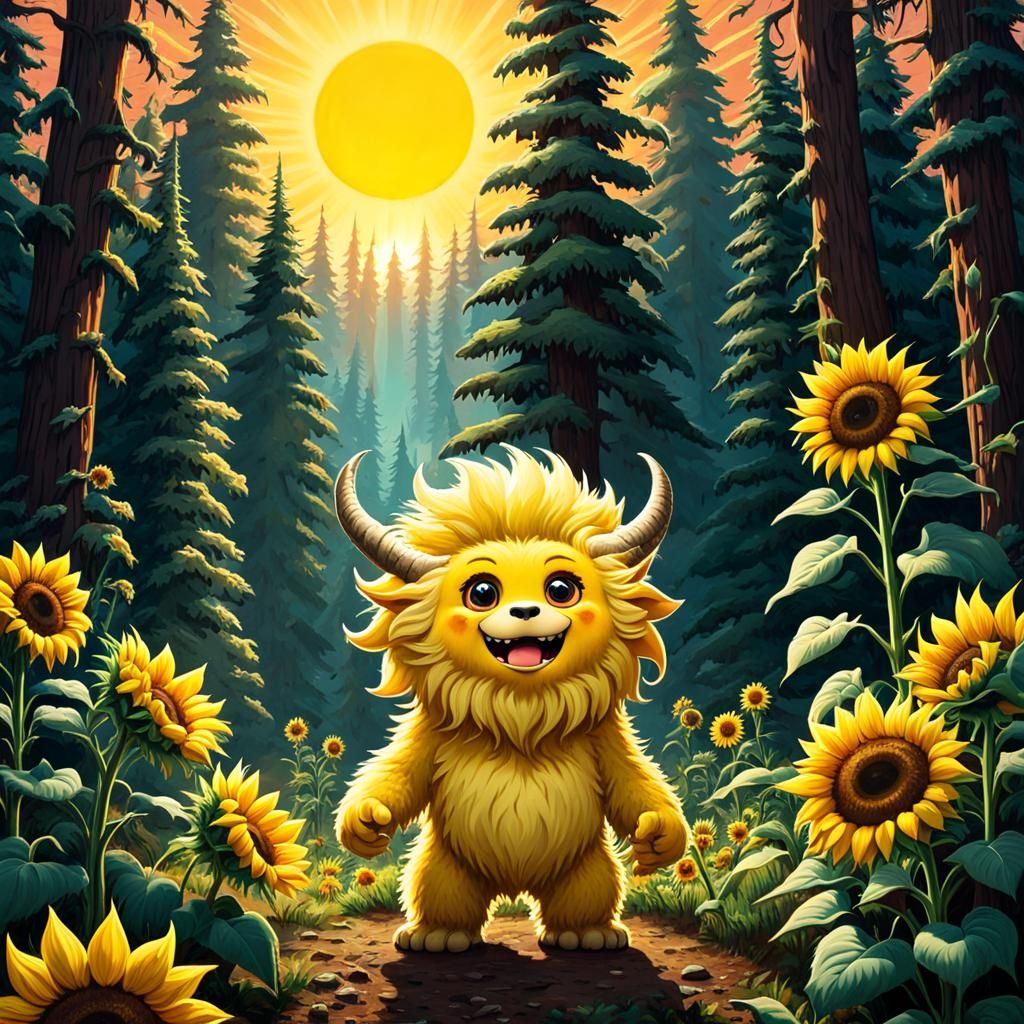 Mellow Yellow Yeti  by @cyntillera