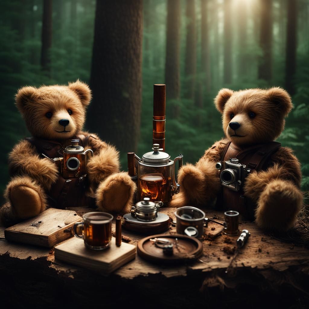 Honey Whiskey Tea Time  by @Rebelare Digitalis