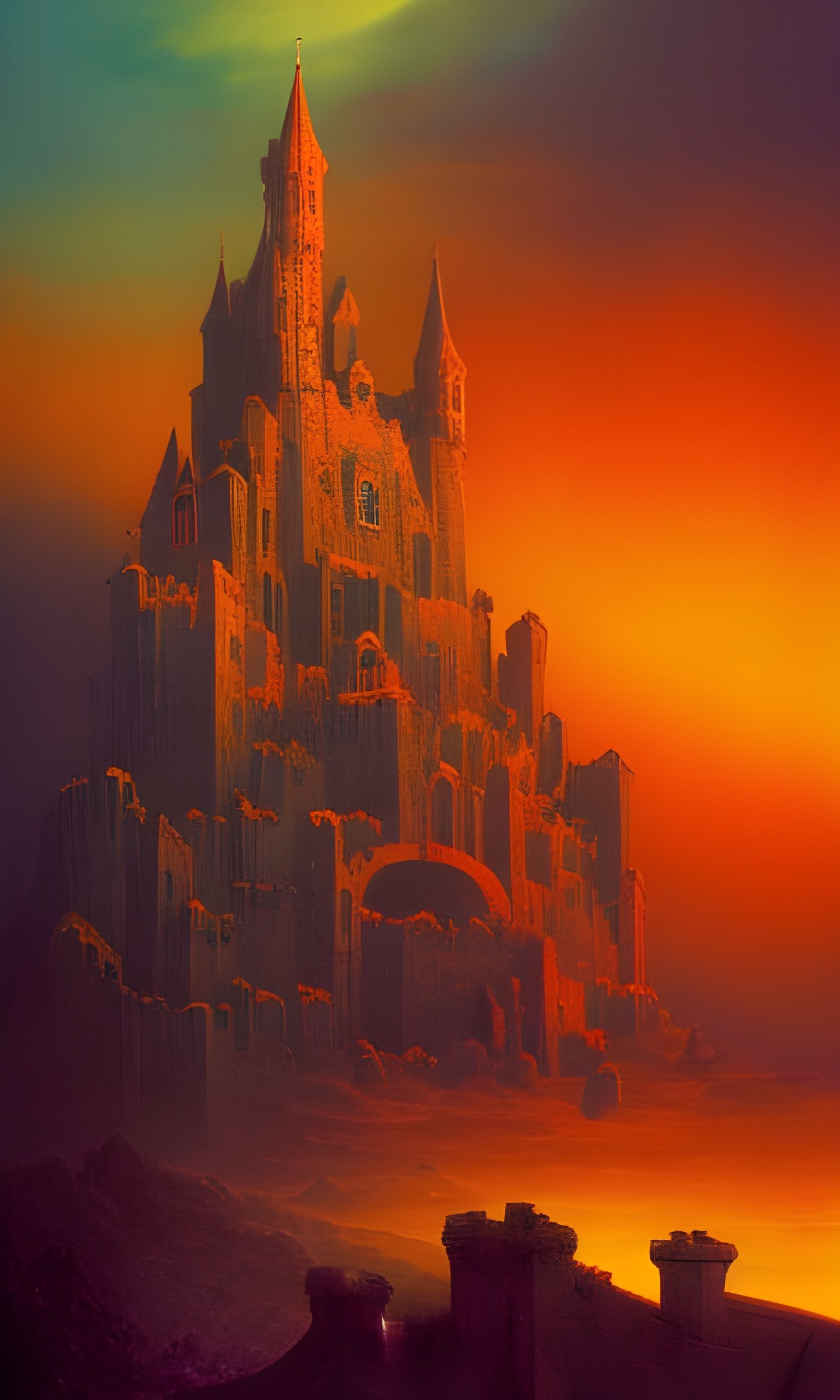 Weathered Castle - AI Generated Artwork - NightCafe Creator