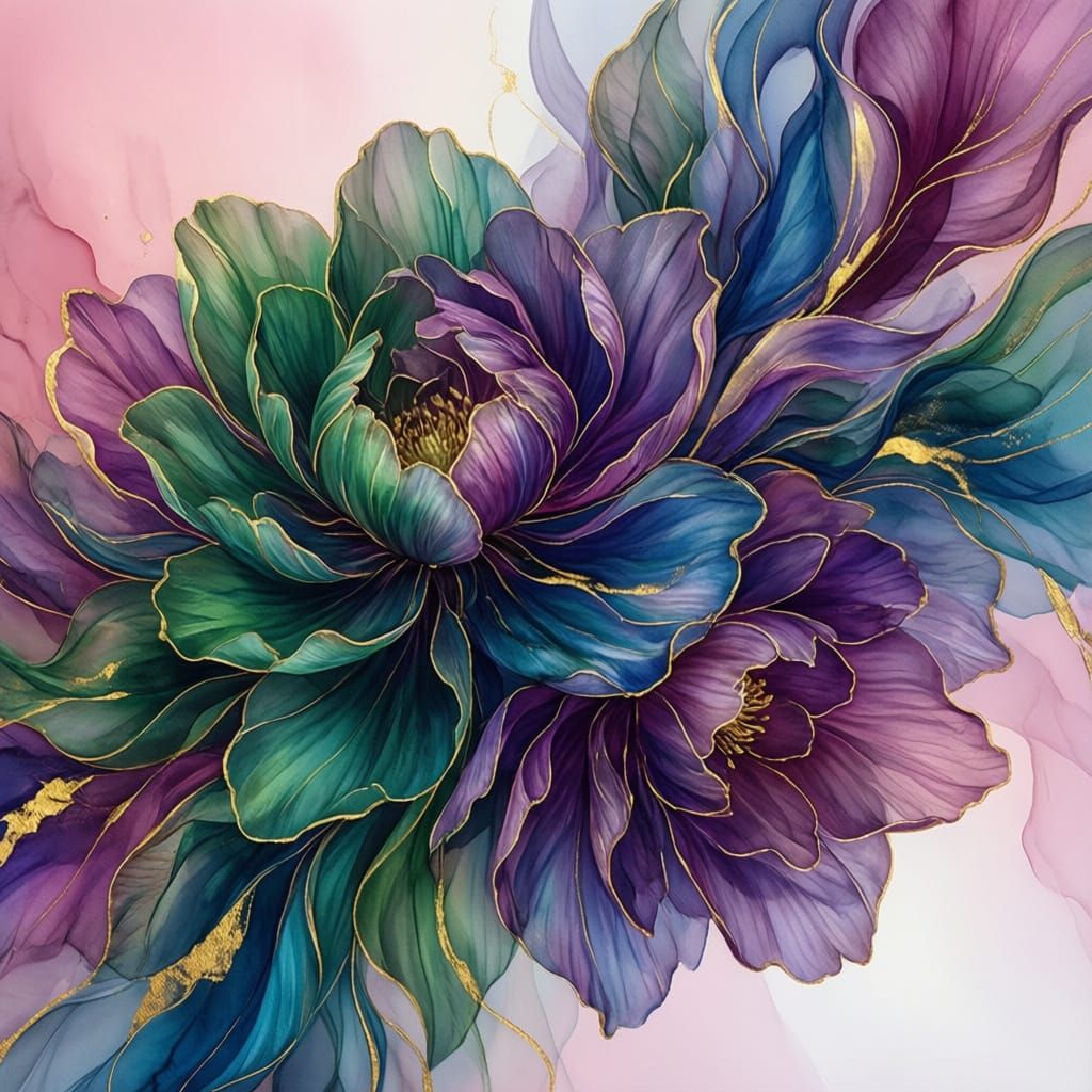 abstract floral composition  by @MothersHeart