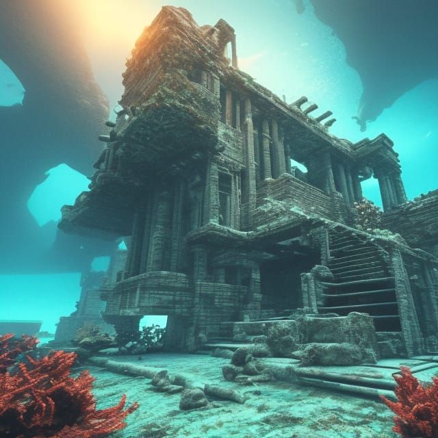 Undersea Mansion  by @John Doe