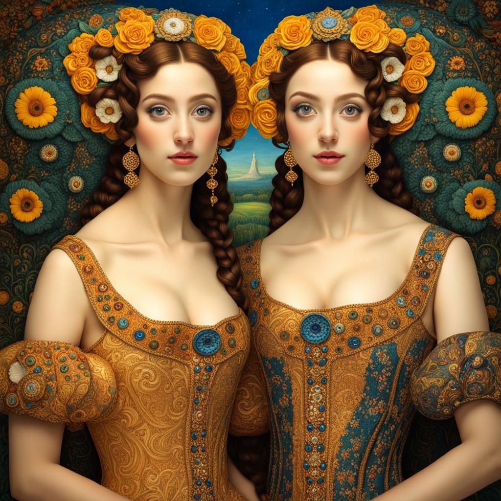 Sisters: baroque casual  by @Paulo