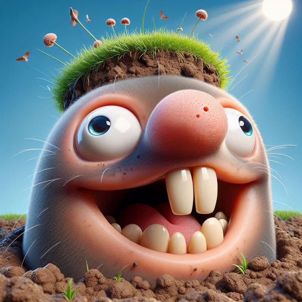 Caricature of a mole…