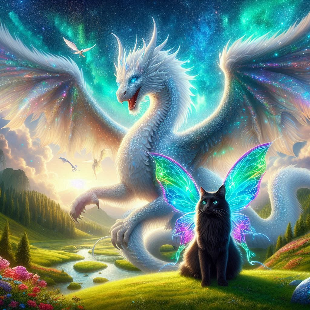 Dragon and fairycat