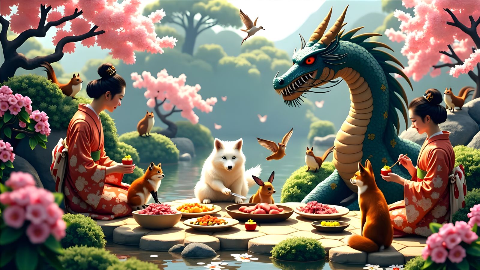 Japanese Garden Fantastic Fantasy Folklore Feast