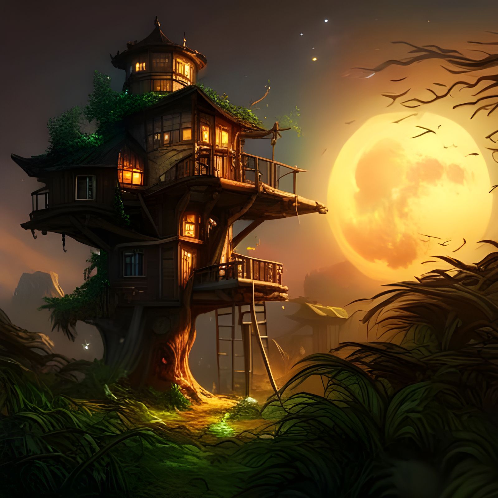 Moonlit Home  by @blake delta