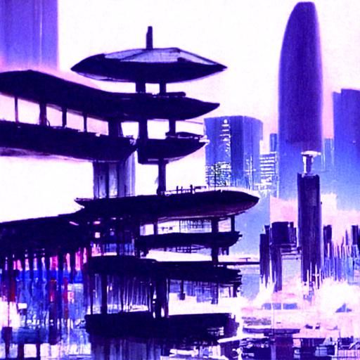 Futuristic Japanese City