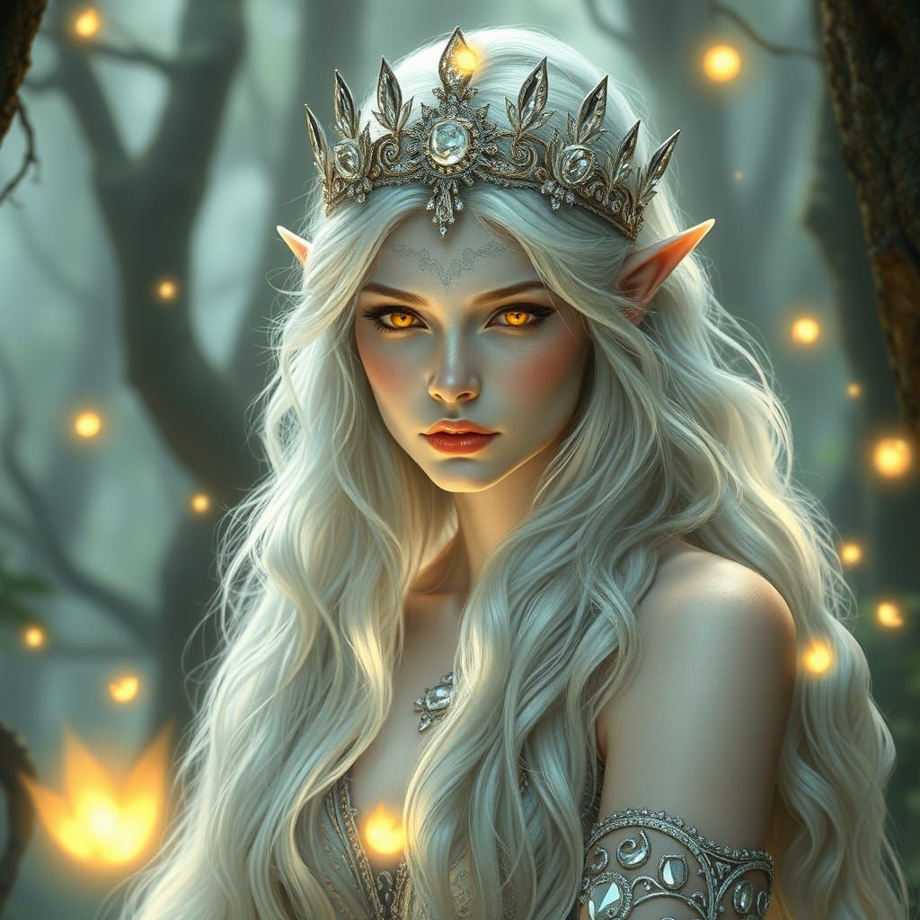 mystical elven queen  by @tulpo