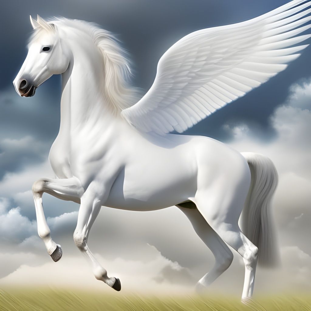 A Winged Stallion - Pegasus!  by @Sharonjoy
