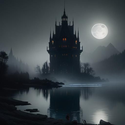 castle at the lake