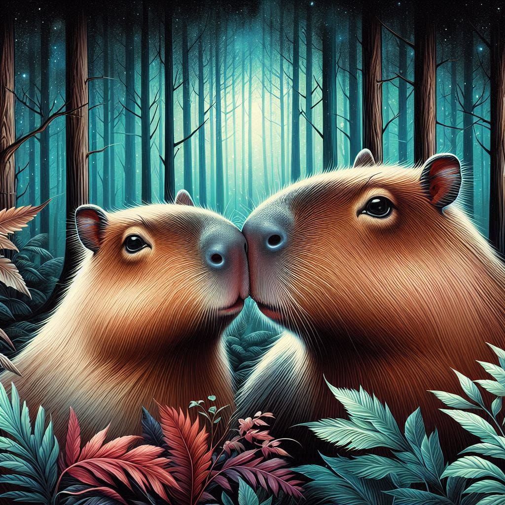 capybara kiss