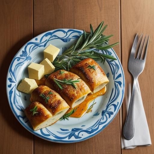 Portuguese roll, cheese and cold lamb