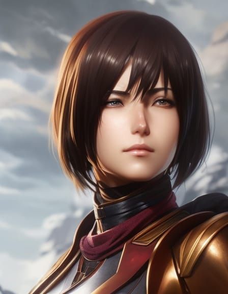 Mikasa Ackerman - AI Generated Artwork - NightCafe Creator