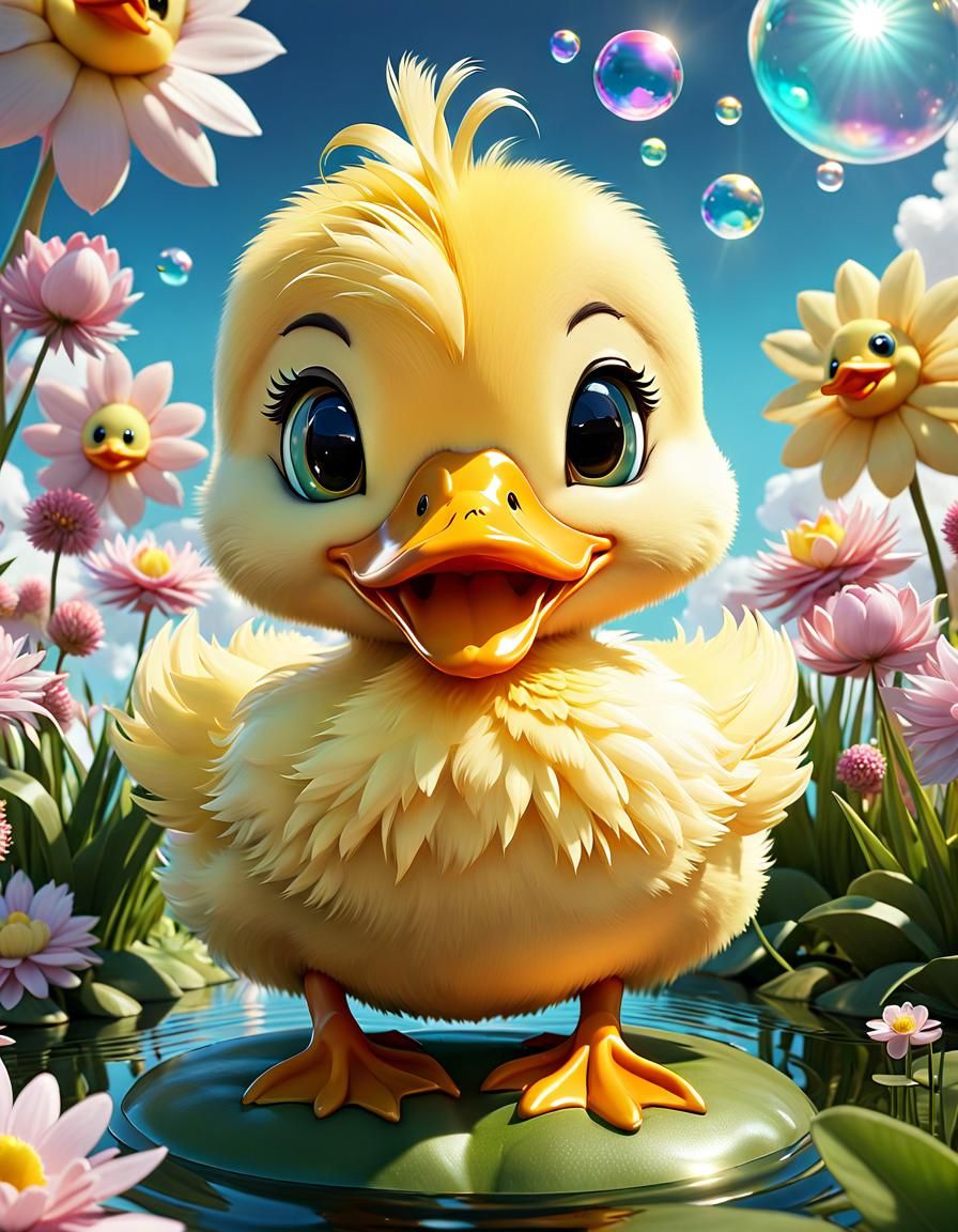 Chibi Duck - AI Generated Artwork - NightCafe Creator