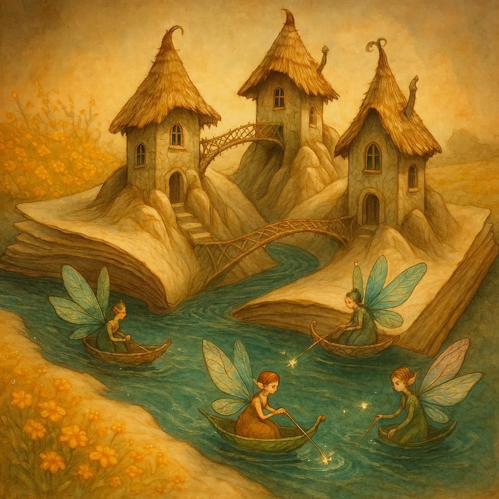 Book world of tiny elves