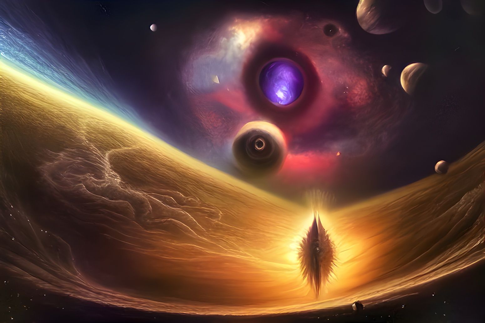 Antimatter wormhole to another galaxy. (Ib)