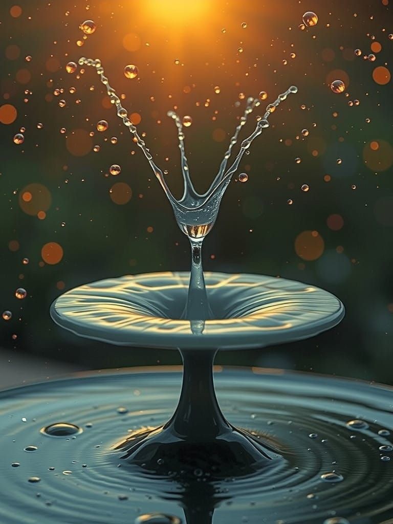 The water balerina dances