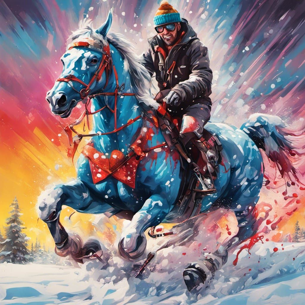 dashing through the snow in a one horse open slay over the fields we go laughing all the way!  by @x