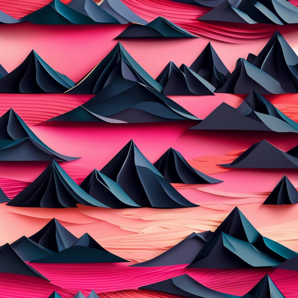 Black Mountains AI Generated Artwork NightCafe Creator