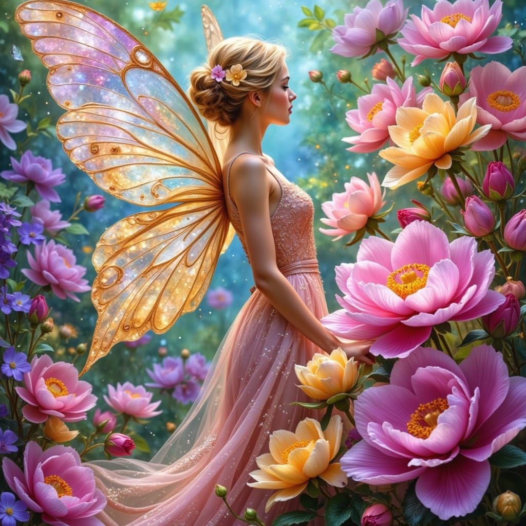 Flower ethereal fairy