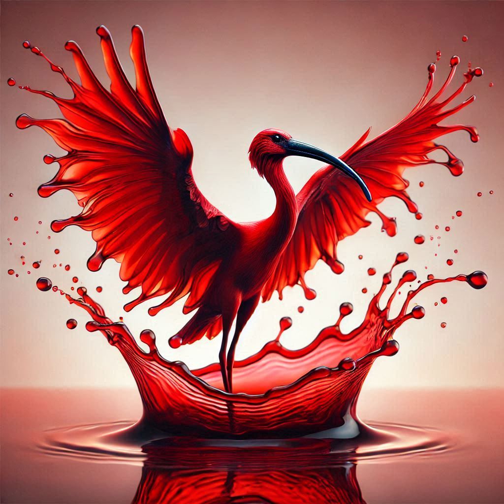 Scarlett Ibis pour art #3