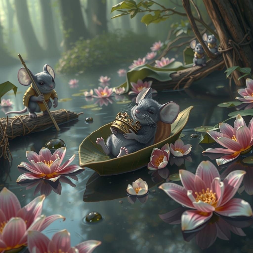 A mouse king’s funeral  by @ForestDragon3