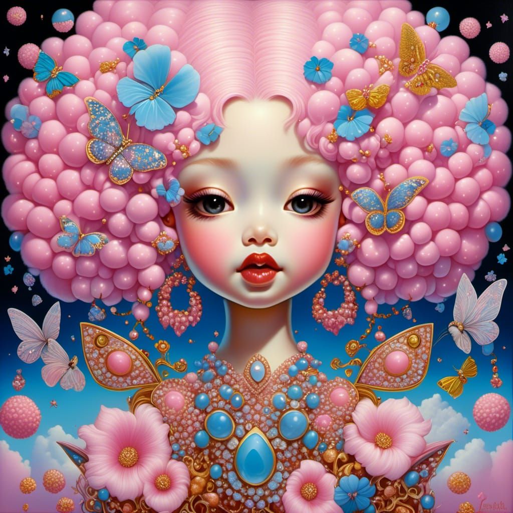 Bedazzled Cotton Candy Cutie