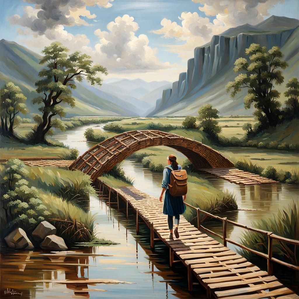 young backpacker