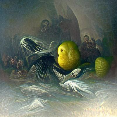 Citron with beak