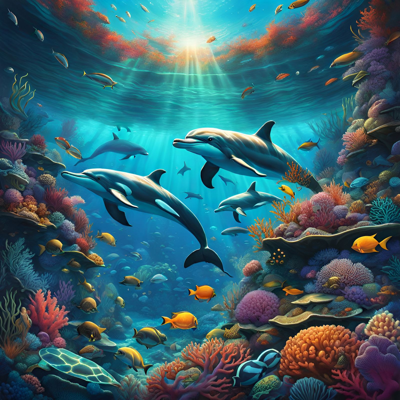 Underwater World - AI Generated Artwork - NightCafe Creator