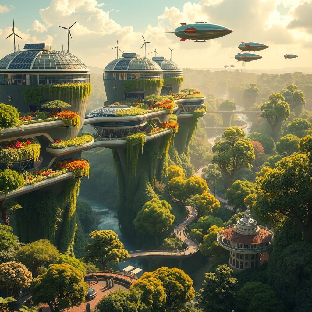 Solarpunk Utopia  by @Rogue Bayman