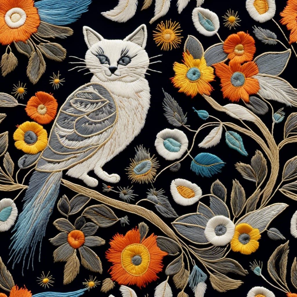 Embroidered