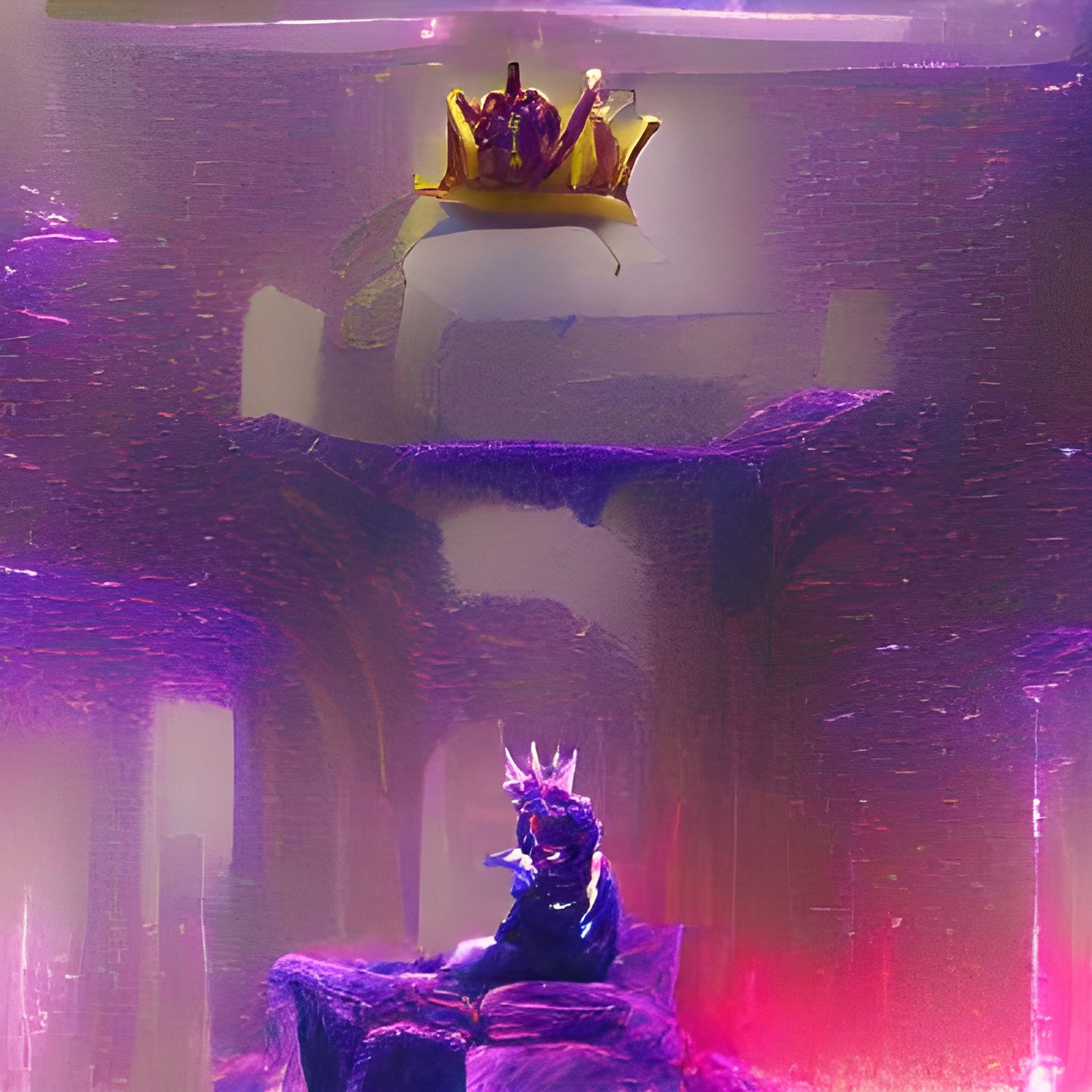 king upon his throne