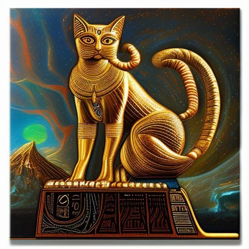 Golden Bastet - AI Generated Artwork - NightCafe Creator