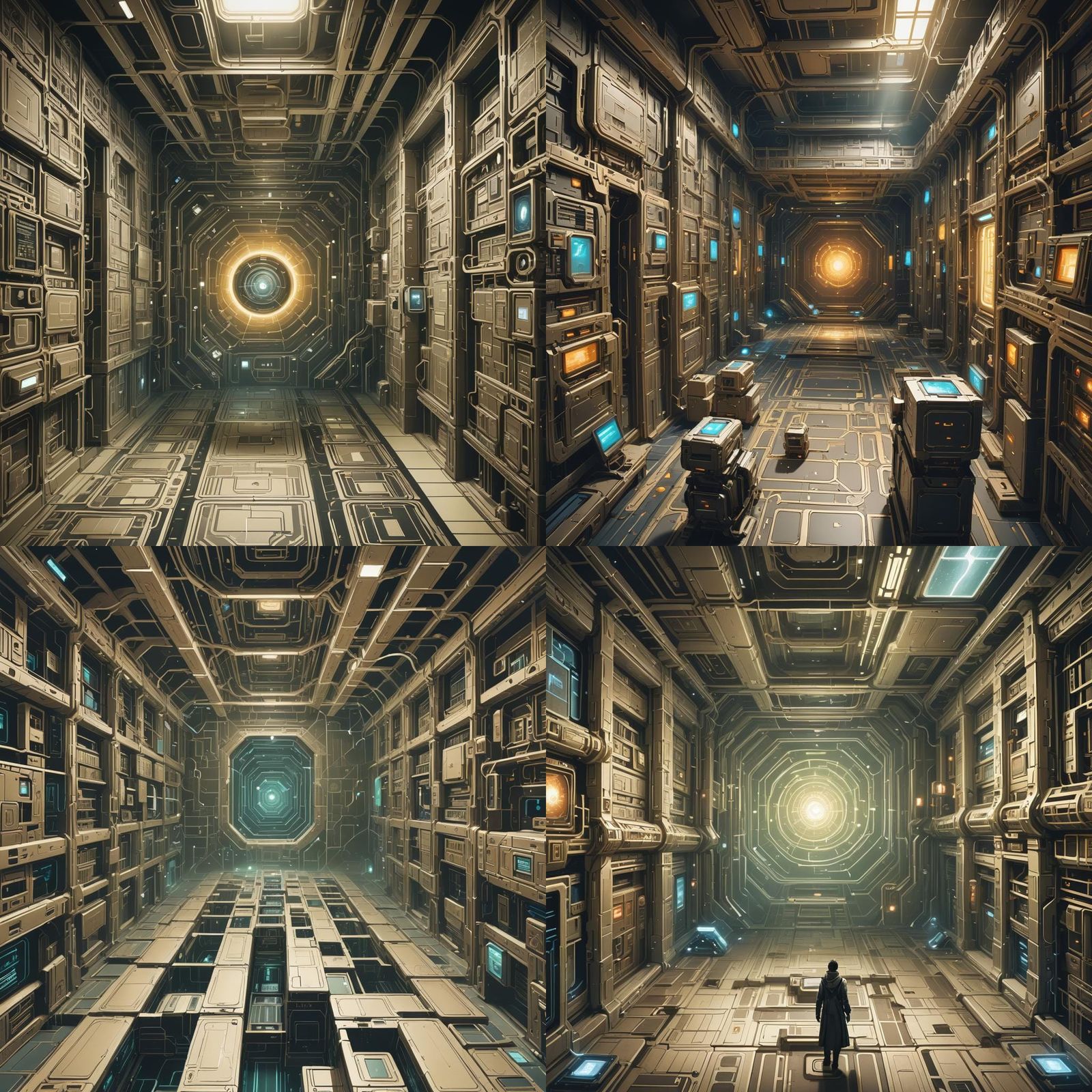 (Word Salad). A strange tunnel through ancient high-tech hal...