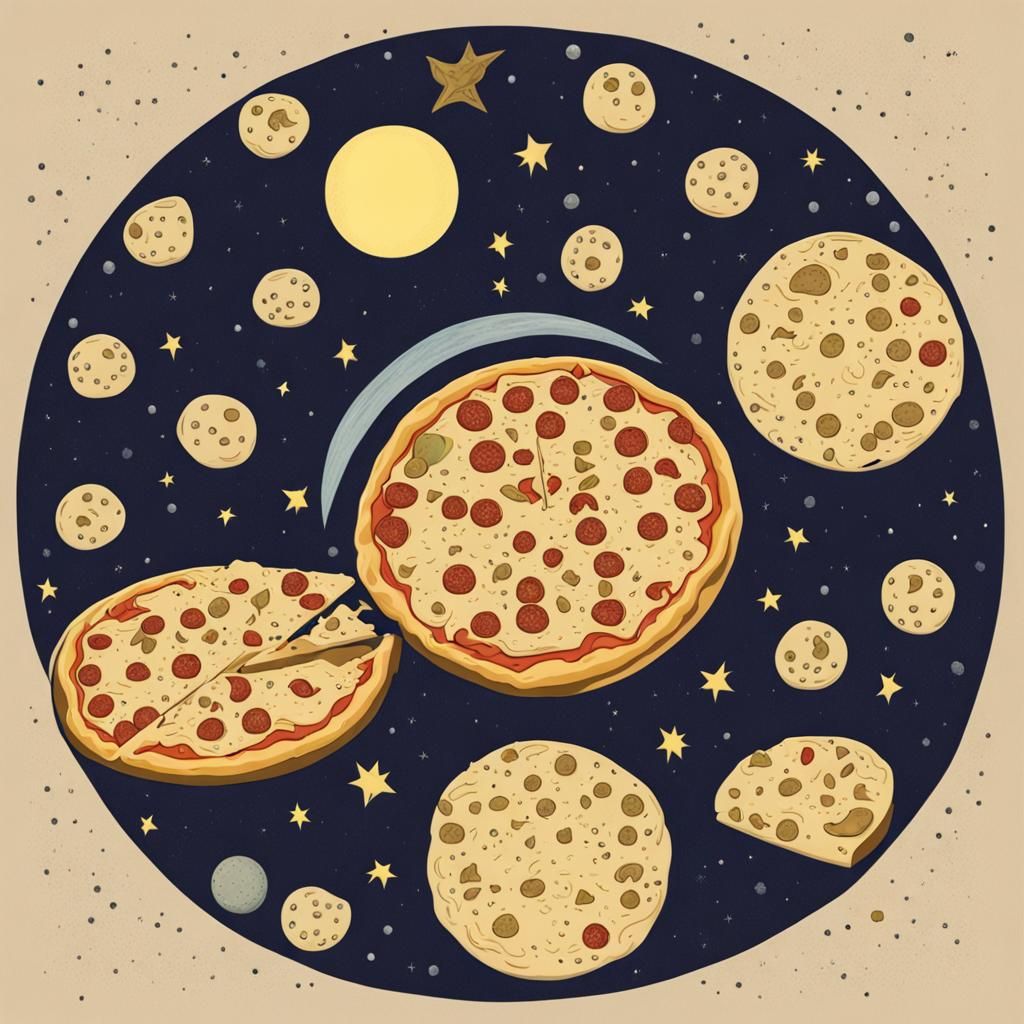 Pizza Universe - AI Generated Artwork - NightCafe Creator