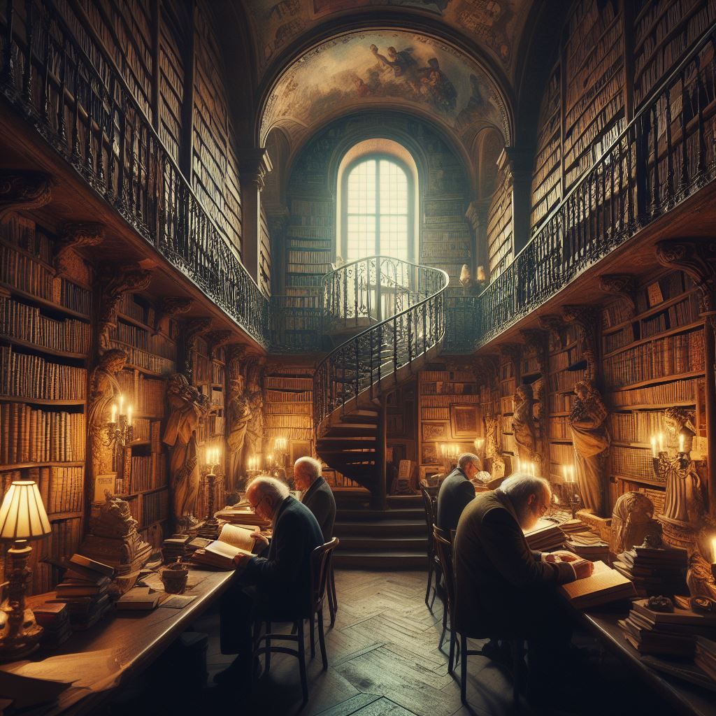 Old Parisian library