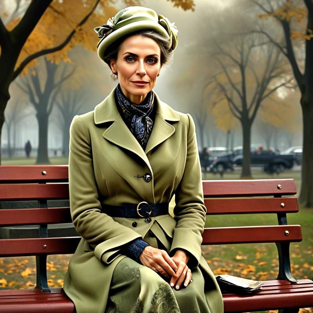 Elegant Lady in 1920s Style Portrait