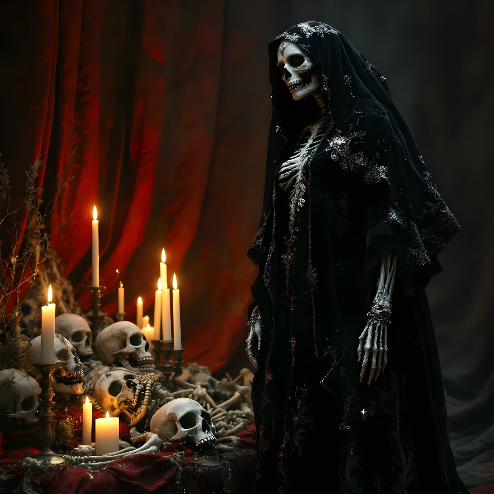 Aztec Reaper - Lady of the Dead  by @T White