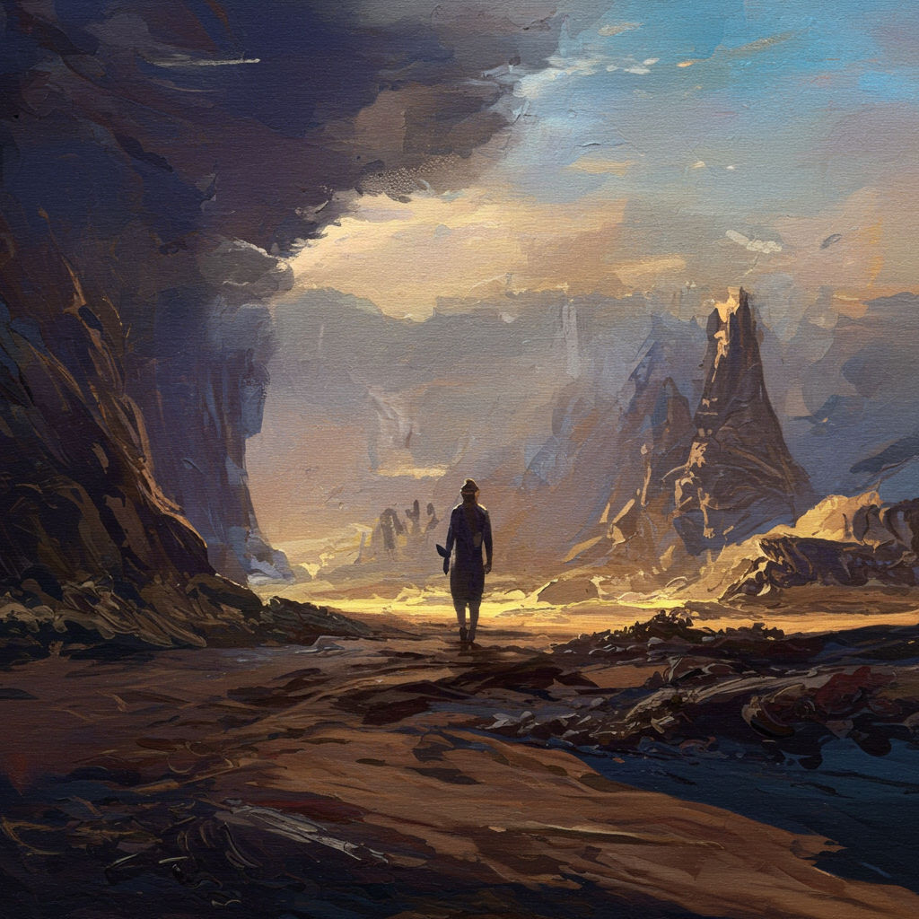 Gouache Style, Watercolor, Museum Epic Impressionist Maximal...