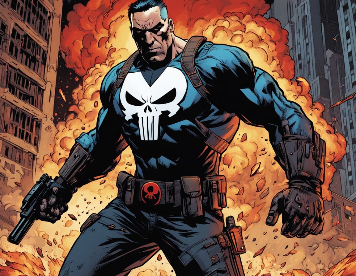 Comic Book the punisher   by @Dj Ark