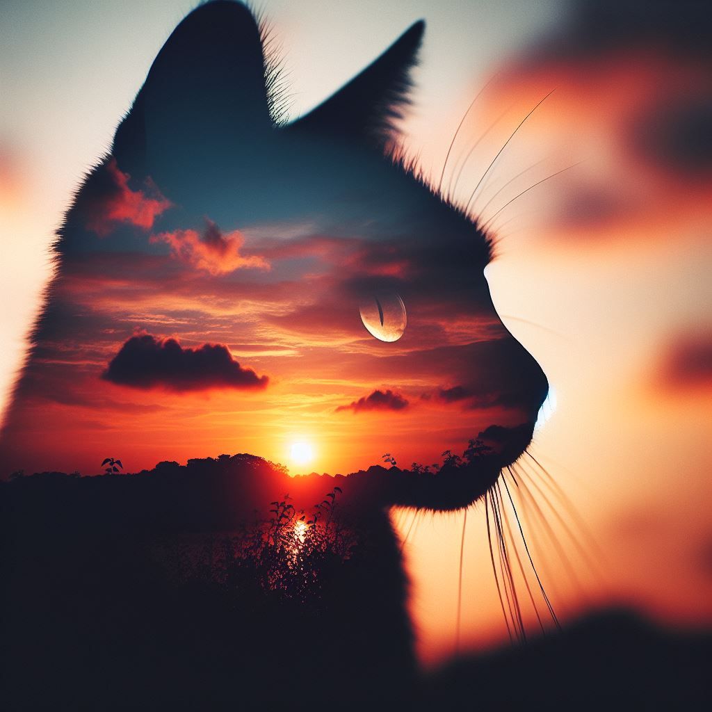 double sunset cat