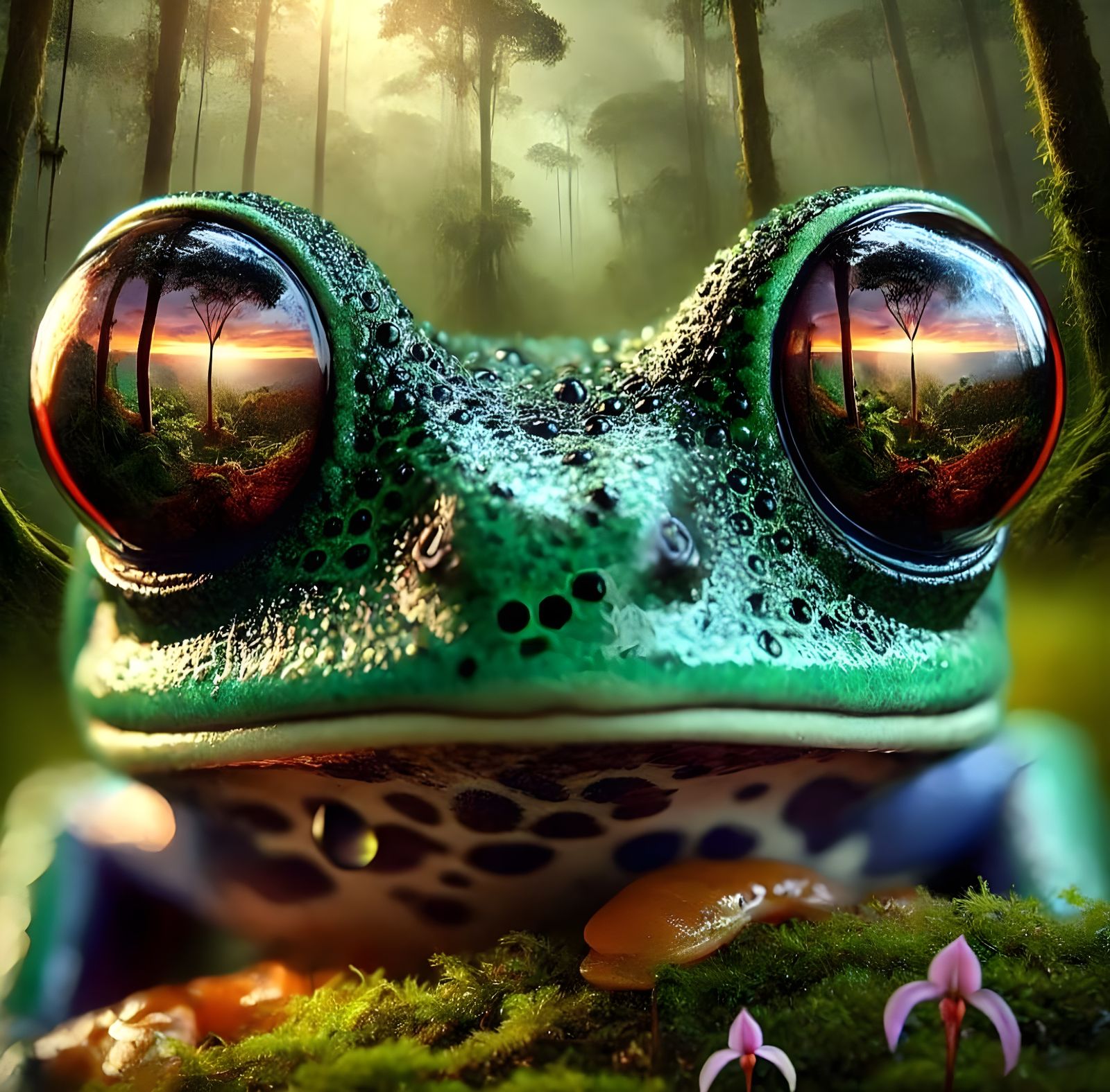 Frog  by @Usui