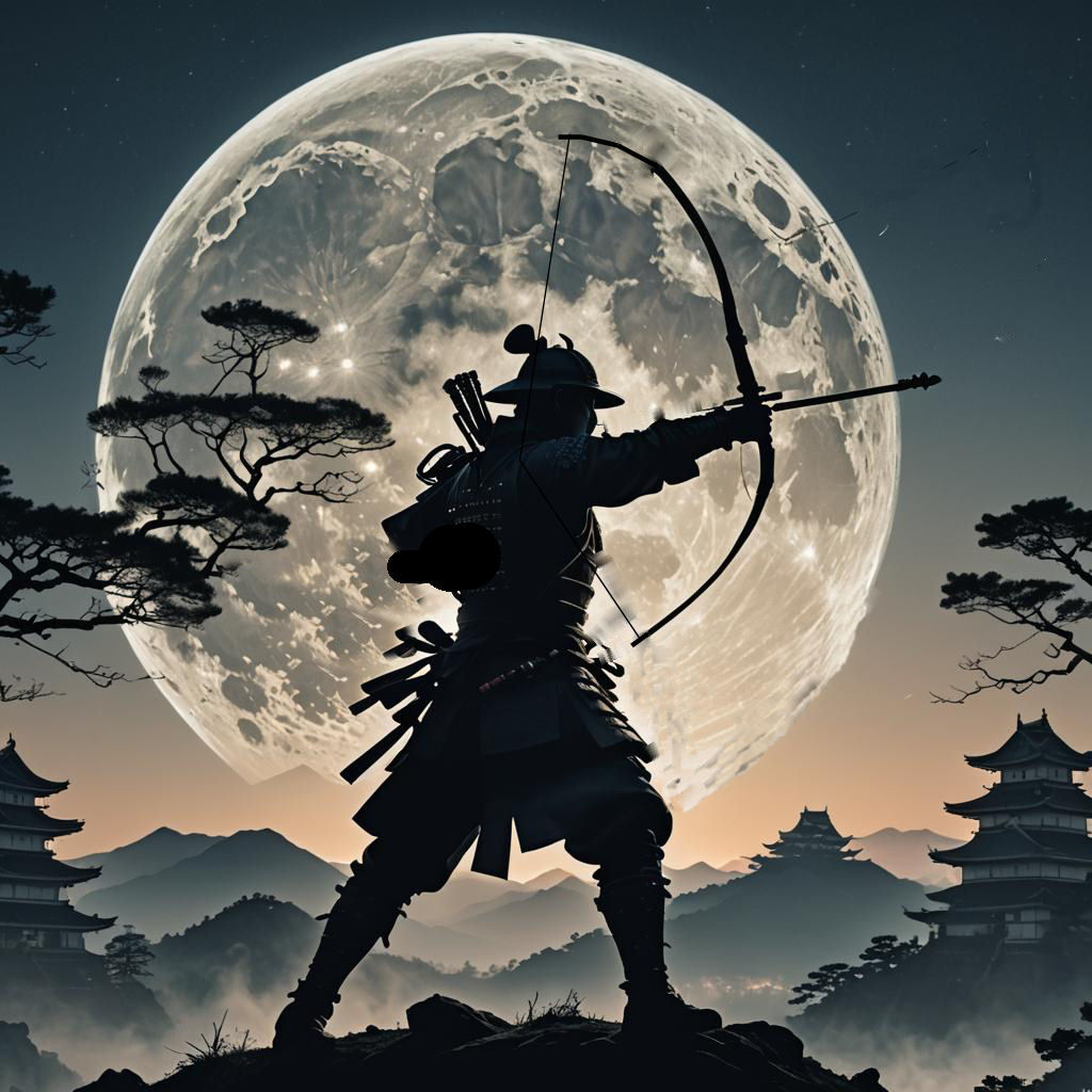 samurai firing bow